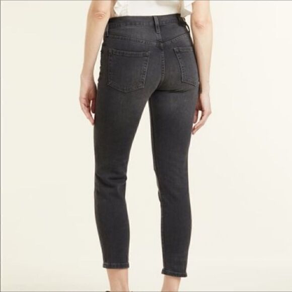 Frye Sienna Skinny Jean NWT Black Distressed Cropped Denim, Size 25 - Picture 3 of 14